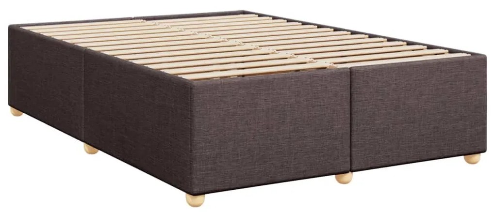 ΚΡΕΒΑΤΙ BOXSPRING ΜΕ ΣΤΡΩΜΑ ΣΚΟΥΡΟ ΚΑΦΕ 140X190 ΕΚ. ΥΦΑΣΜΑΤΙΝΟ 3286678