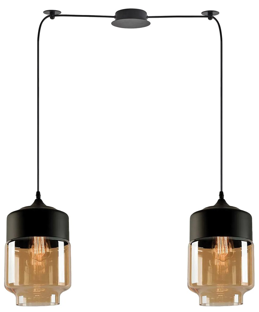 Φωτιστικό Οροφής  SE21-HN-18-30-BL2+ GABY Honey Glass Pendant+ - 51W - 100W - 77-8794