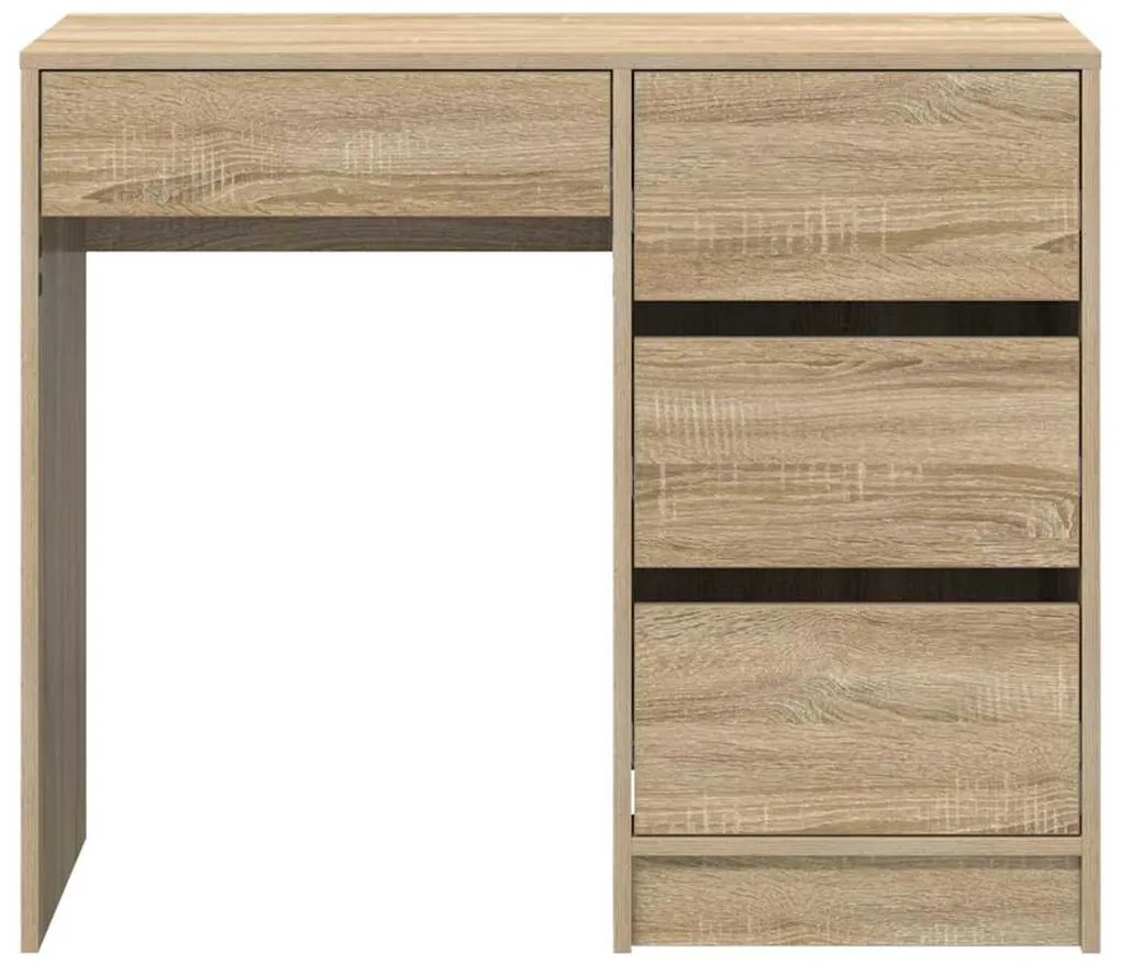 vidaXL Γραφείο Sonoma Δρυς 90 x 37.5 x 75 εκ Επεξεργασμένο ξύλο