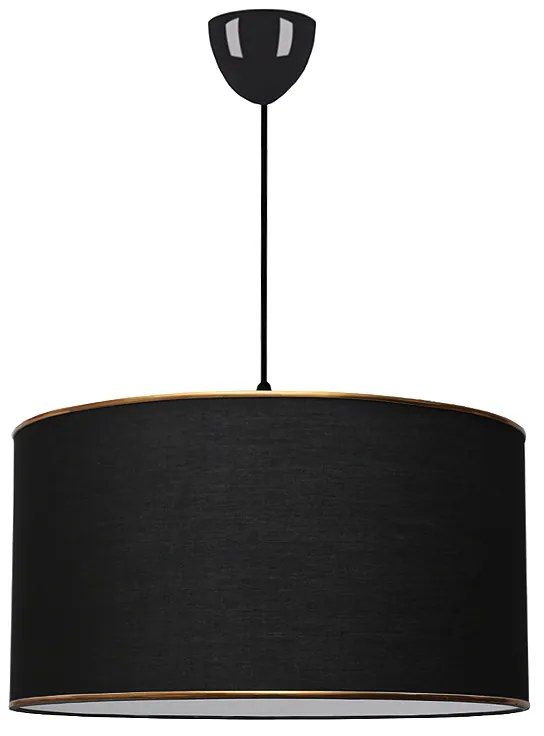 Φωτιστικό οροφής Alloy Megapap υφασμάτινο μονόφωτο χρώμα μαύρο 38x20x70εκ.