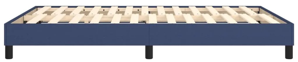 vidaXL Σκελετός Κρεβατιού Χωρίς Στρώμα Μπλε 140x190 εκ. Υφασμάτινο