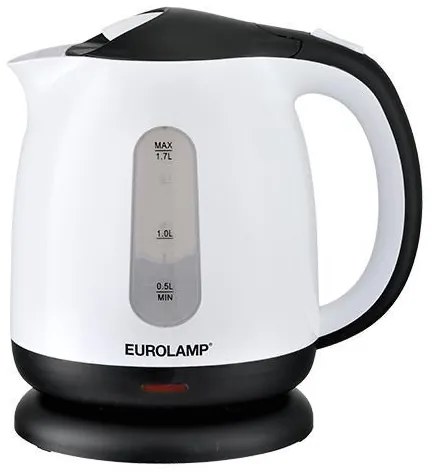 Eurolamp Βραστήρας Ανοξείδωτος 1.7lt 1850-2200W Λευκό-Μαύρο 300-70036