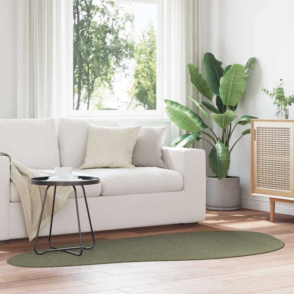 vidaXL Χαλί Δασικό Πράσινο 100 x 200 cm Μαλλί