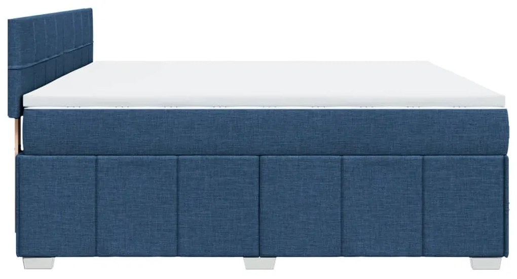 ΚΡΕΒΑΤΙ BOXSPRING ΜΕ ΣΤΡΩΜΑ ΜΠΛΕ 180X200 ΕΚ. ΥΦΑΣΜΑΤΙΝΟ 3289453