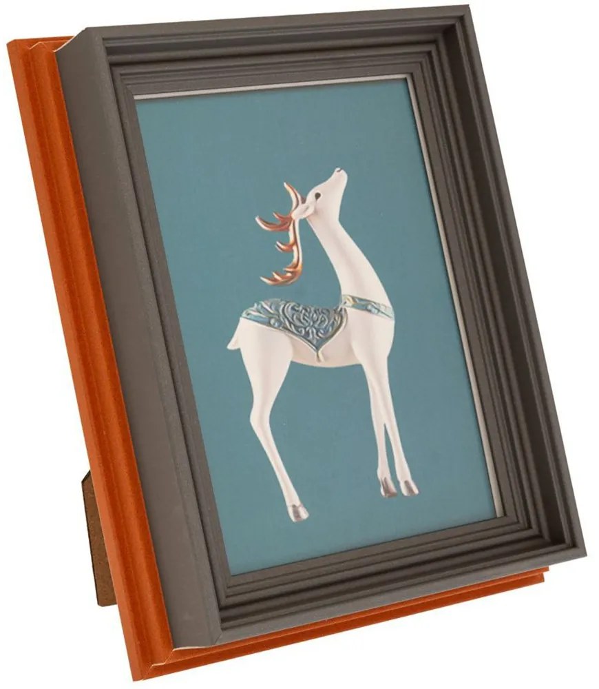 Κορνίζα Με Περίβλημα 88857 13x18cm Brown-Grey Ξύλο
