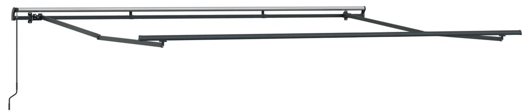 vidaXL Χειροκίνητη Ανασυρόμενη Τέντα Μαύρη 450x350 εκ