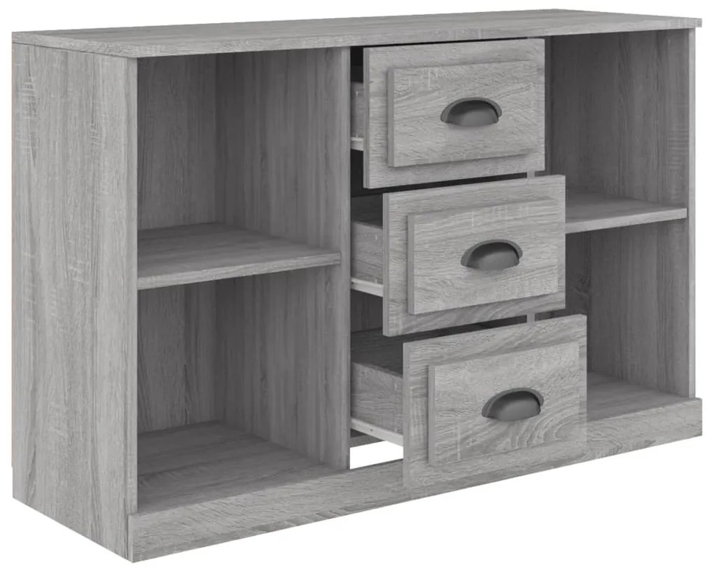 vidaXL Μπουφές Γκρι Sonoma 104,5x35,5x67,5 εκ. από Επεξεργασμένο Ξύλο