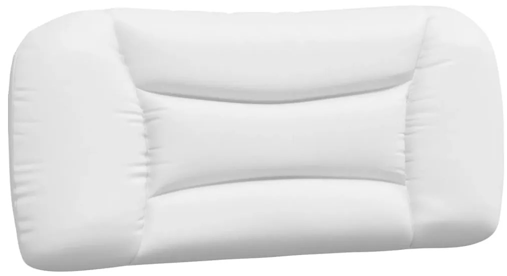 vidaXL Κρεβάτι με Στρώμα Hvar Λευκό και Μαύρο 90 x 200 εκ. Συνθετικό Δέρμα