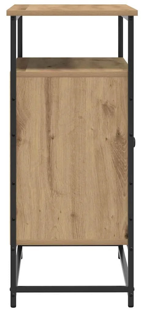 vidaXL Πλαϊνό γραφείο artisan δρυς 69 x 35 x 80 εκ Επεξεργασμένο ξύλο