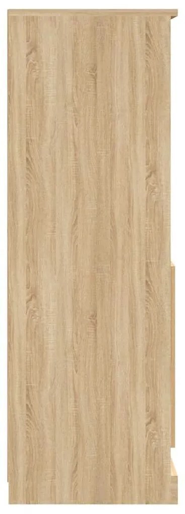 vidaXL Ντουλάπι Μαύρο 60 x 35,5 x 103,5 εκ. από Επεξεργασμένο Ξύλο