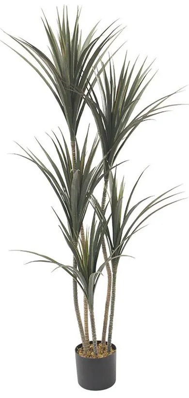 YUCCA ΤΕΧΝΗΤΟ ΦΥΤΟ ΣΕ ΓΛΑΣΤΡΑ PE ΠΡΑΣΙΝΟ H150cm - 032220