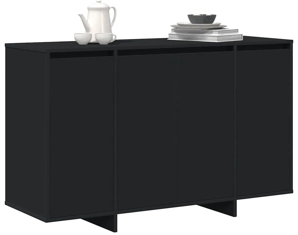 vidaXL Πλαϊνό γραφείο Μαύρο 120 x 41 x 75 εκ. Επεξεργασμένο ξύλο