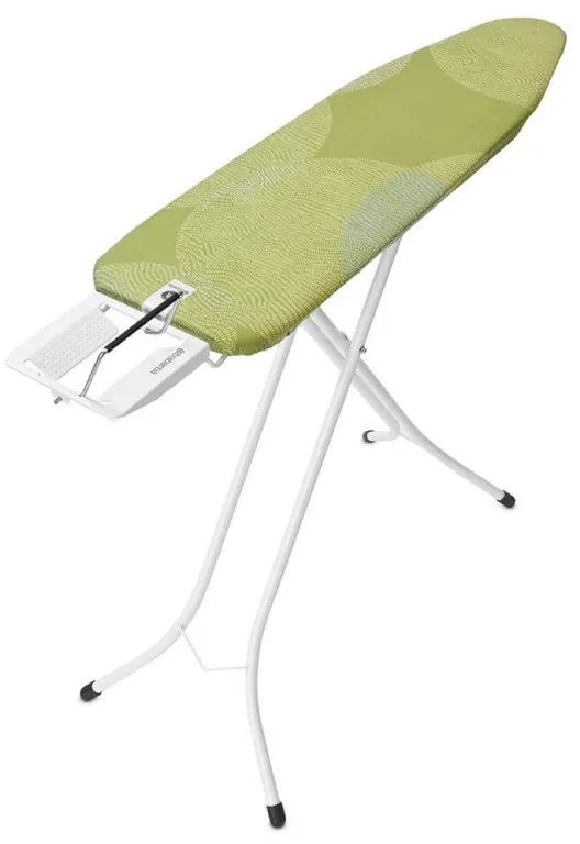 Τραπέζι σιδερώματος Brabantia A 1005614, 110x30 cm, 7 θέσεις ρύθμισης, Σιδεροθήκη, Πράσινο