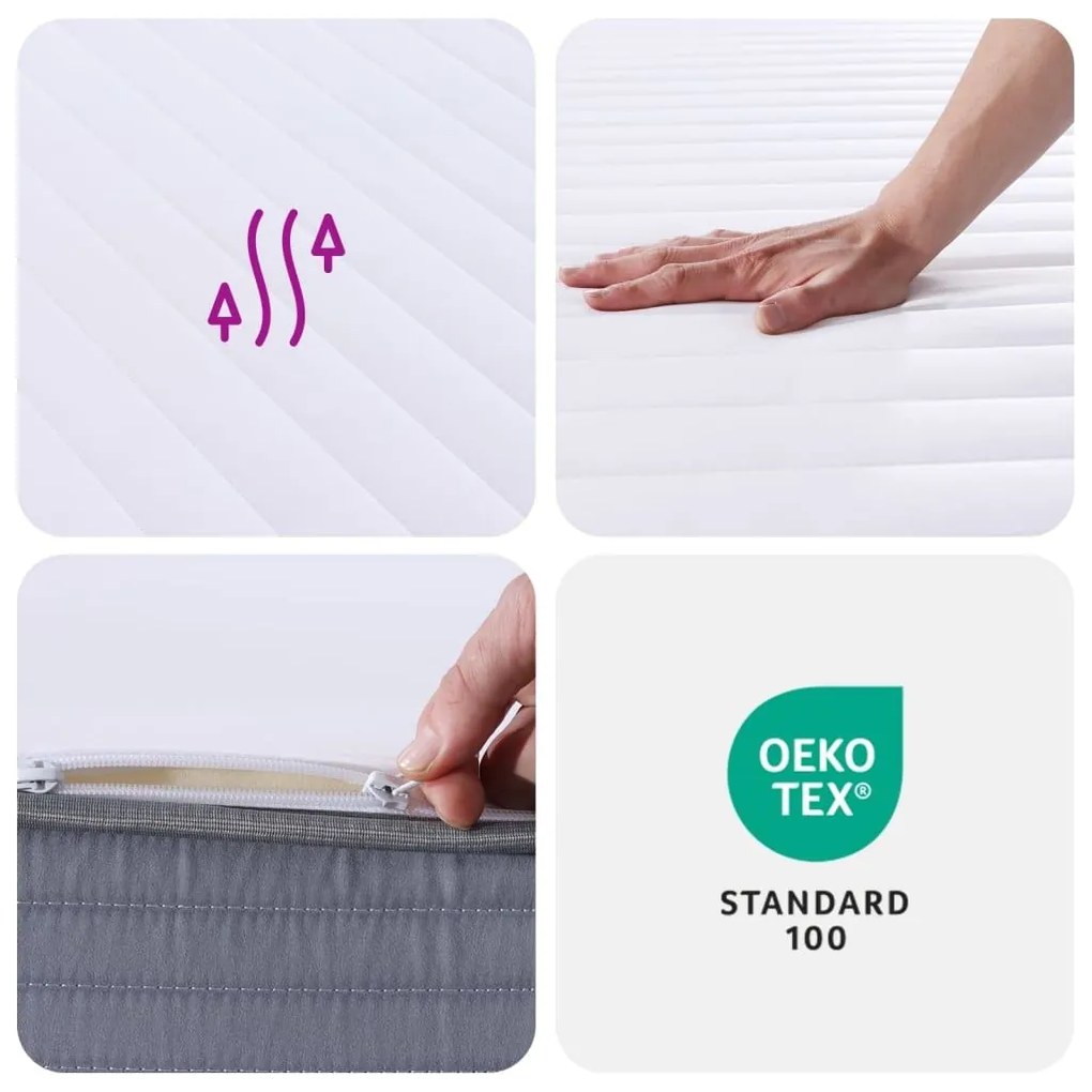 Στρώμα Αφρού Medium Soft 100x200 εκ. - Λευκό