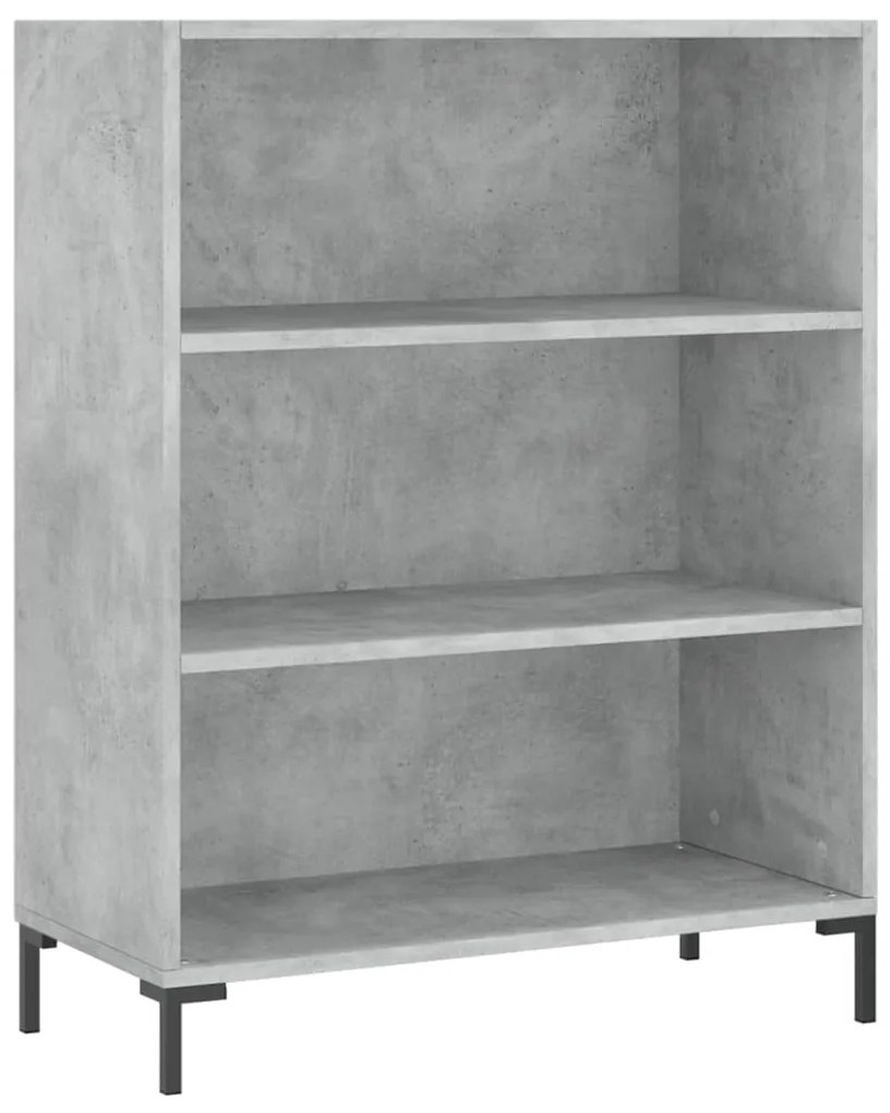 vidaXL Ντουλάπι Γκρι Σκυροδέματος 69,5x34x180 εκ. Επεξεργασμένο Ξύλο