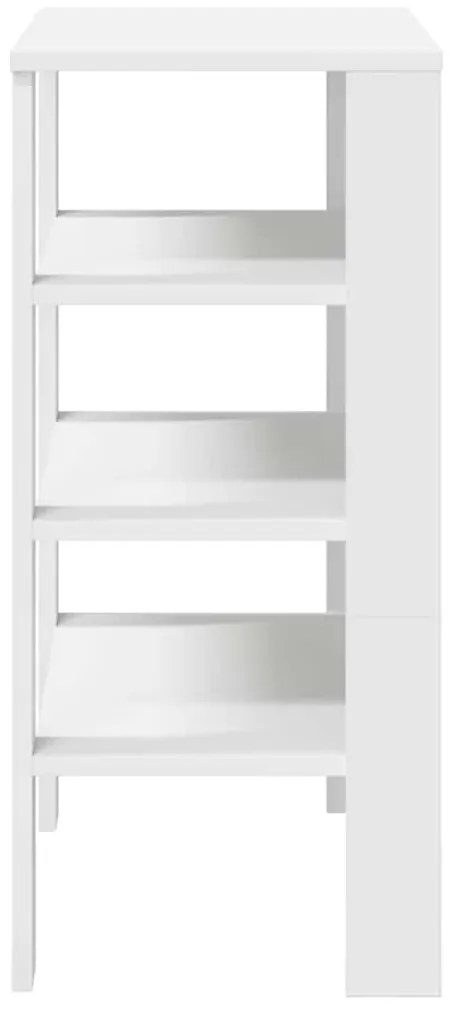Ράφι παπουτσιών Λευκό 61x32x70 cm Κατασκευασμένο ξύλο - Λευκό