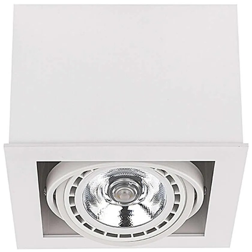 Φωτιστικό Οροφής - Σποτ Box 9497 1xGU10 15W White Nowodvorski Metal,Wood