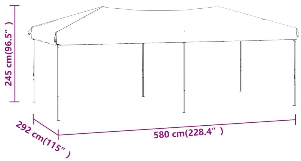 ΠΤΥΣΣΟΜΕΝΗ ΤΕΝΤΑ ΕΚΔΗΛΩΣΕΩΝ ΚΟΚΚΙΝΟ 3X6 Μ. 93541