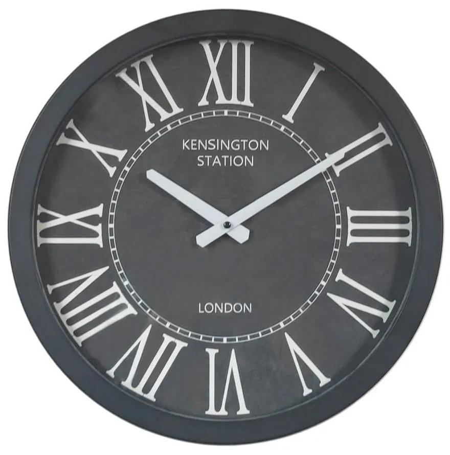 Ρολόι Τοίχου Slonzo 020596 D40,5xH8cm Black-White Μέταλλο,Γυαλί