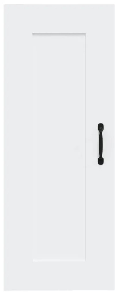 vidaXL Ντουλάπι Κρεμαστό Λευκό 35 x 34 x 90 εκ. Επεξεργασμένο Ξύλο