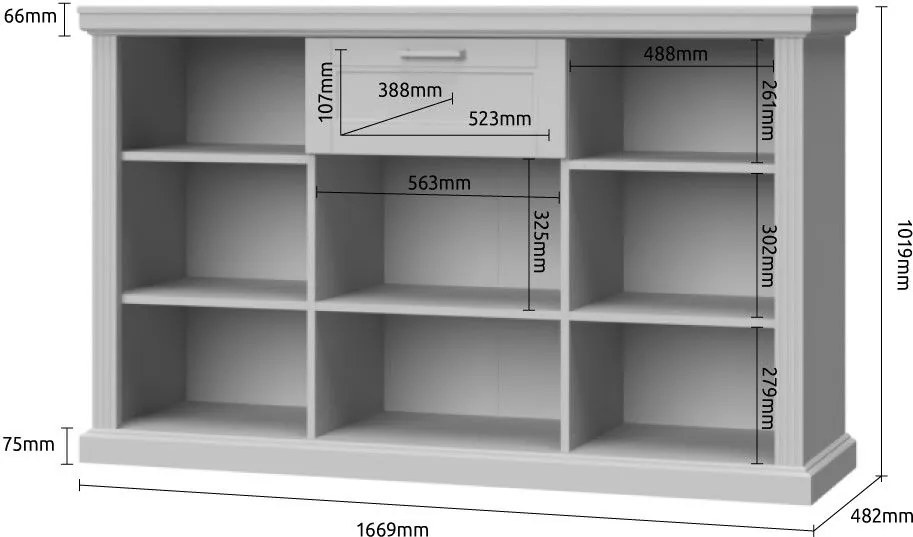 Μπουφές Tahoma 3D1S-Anthraki