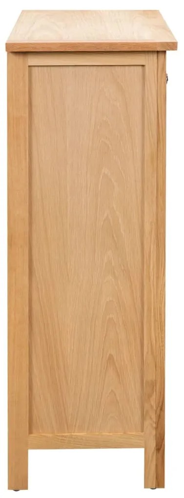 vidaXL Κάβα Κρασιών 72 x 32 x 90 εκ. από Μασίφ Ξύλο Δρυός