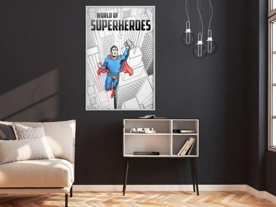 Αφίσα - Superhero - 20x30 - Χρυσό - Με πασπαρτού