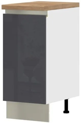 Επιδαπέδιο ντουλάπι Trinity R40-1K-Anthraki Gualistero - 40.00Χ58.00Χ90.50cm