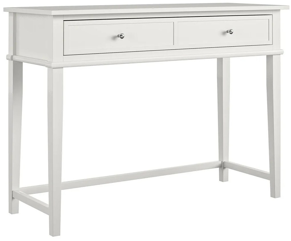 Τραπέζι γραφείου Tulsa B100, Με συρτάρια, 76x92x46cm, Άσπρο