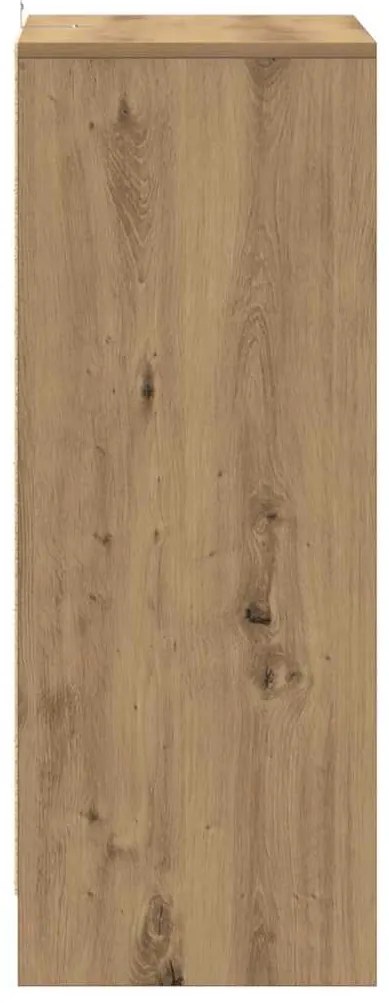 vidaXL Παπουτσοθήκη Αρτισιανή Δρυς 60x35x92 εκ. Επεξεργασμένο Ξύλο