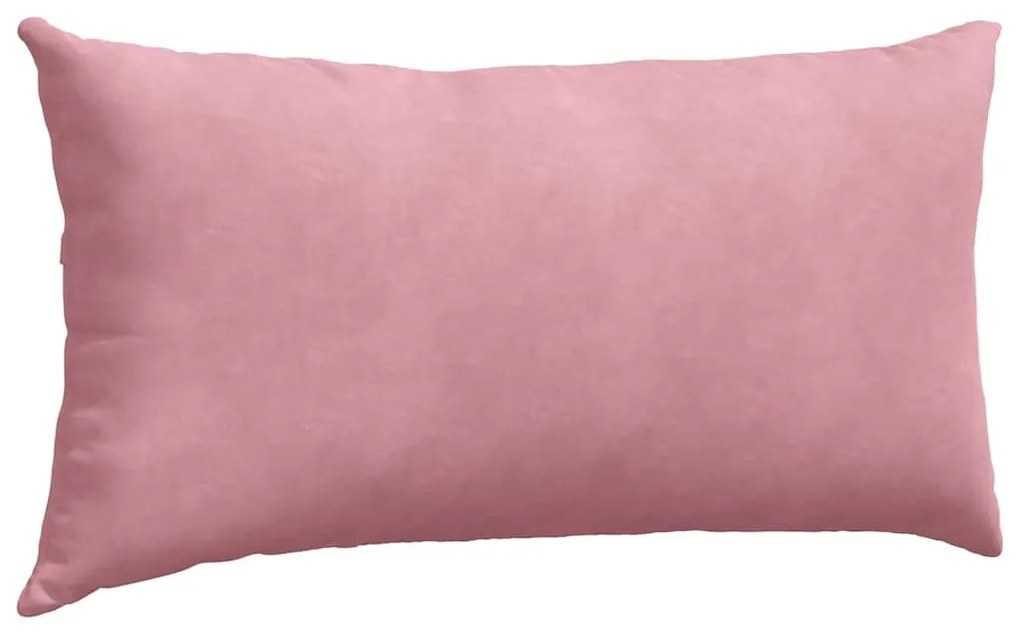 vidaXL Μαξιλάρι Καναπέ 2 pcs Ροζ 80 x 40 cm Υφασμάτινο Κορντουρά