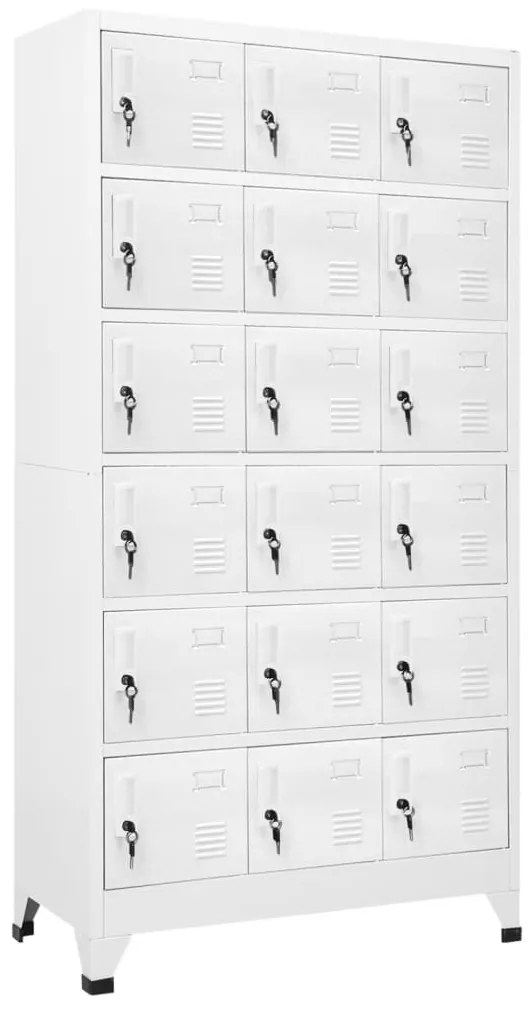 Φοριαμός 90 x 40 x 180 εκ. Μεταλλικός με 18 Τμήματα