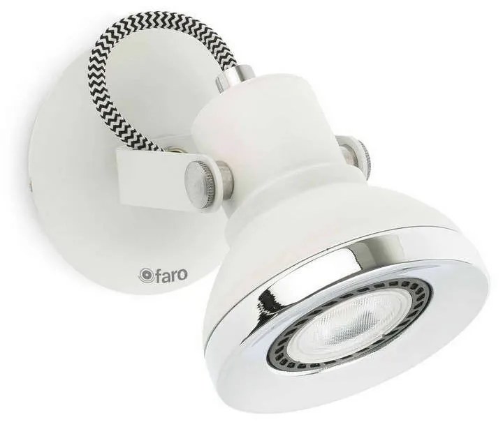 Φωτιστικό Τοίχου - Απλίκα Led Ring-1 40550 White Faro Metal