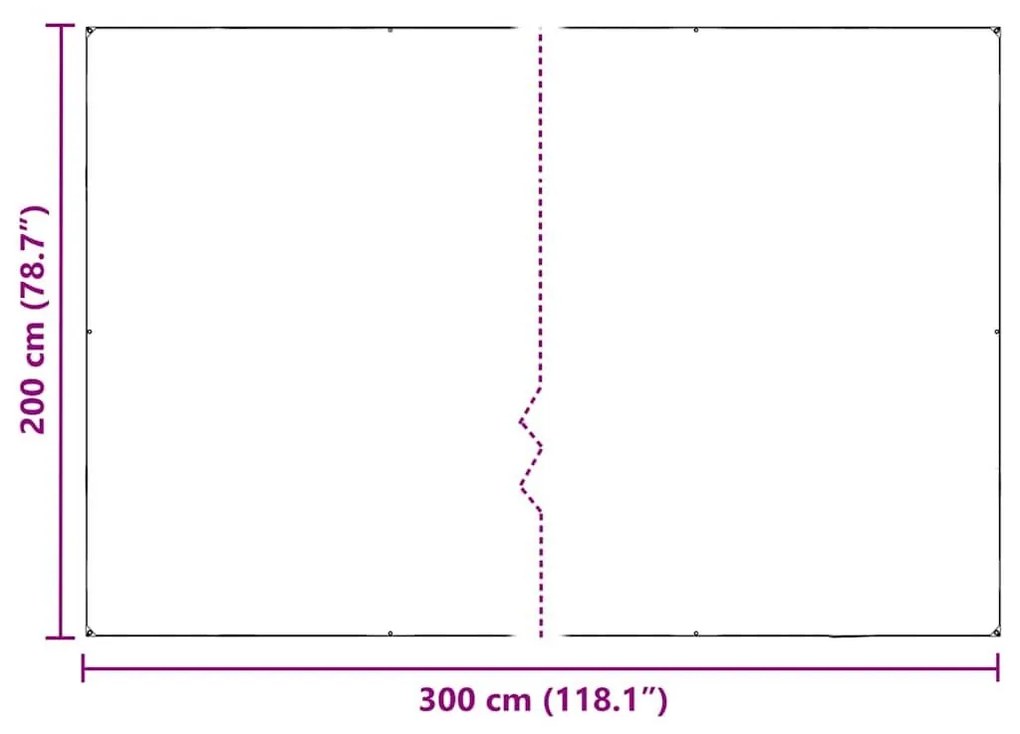 Κάλυμμα φυτών με οπές 2x3 m PVC