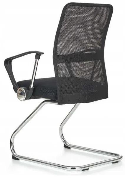 Καρέκλα γραφείου Houston 107, Μαύρο, 97x58x60cm, 15 kg, Με μπράτσα, Χωρίς ρόδες | Epipla1.gr
