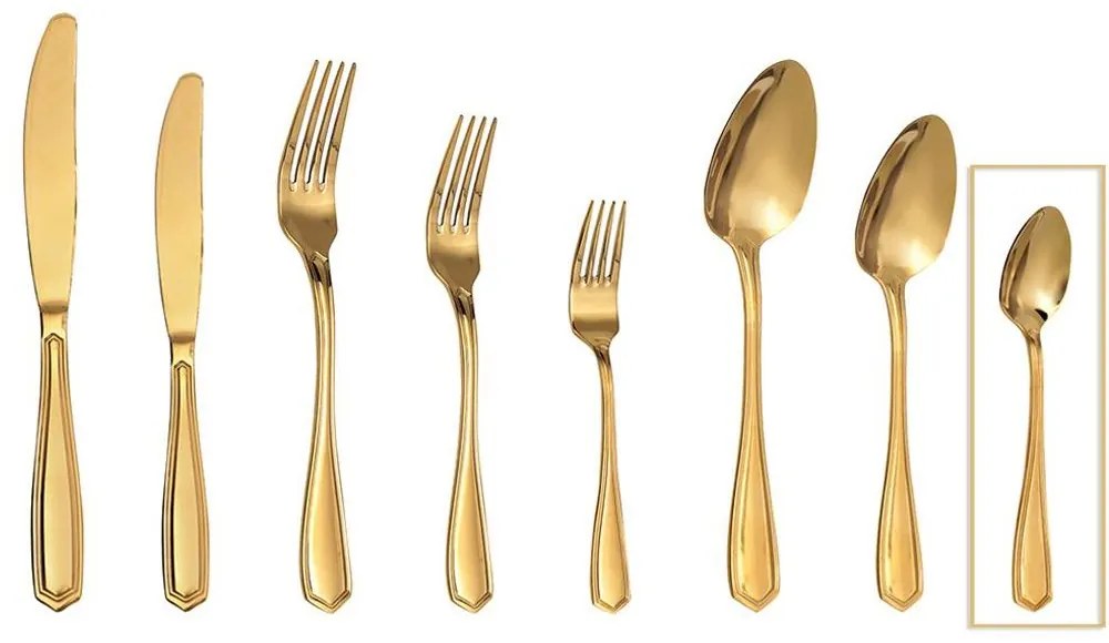 Κουταλάκι Του Γλυκού Empire Gyg207K12 Gold Espiel Stainless Steel