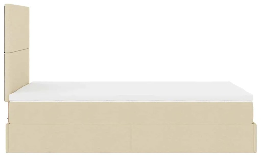 ΟΘΩΜΑΝΙΚΟ ΚΡΕΒΑΤΙ ΜΕ ΣΤΡΩΜΑ CREAM 120X200CM ΥΦΑΣΜΑ 3313069