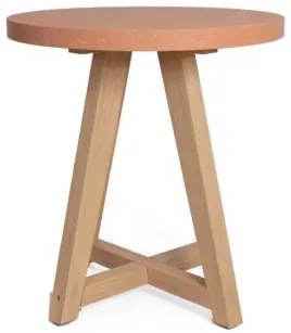 Τραπέζι Bistro Noria Terazzo Pink White (70x70x75) Soulworks 0800021