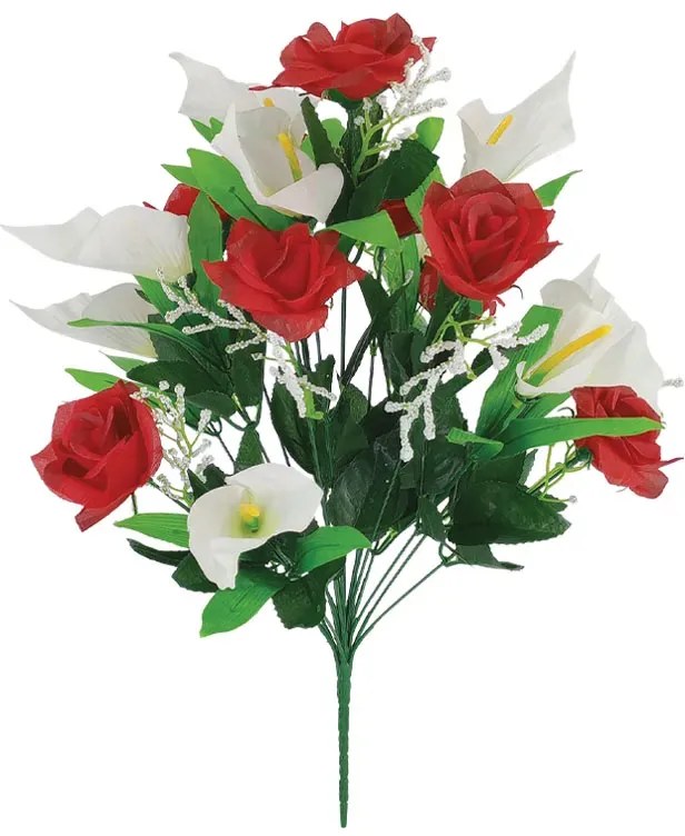 Τεχνητό Μπουκέτο Λουλουδιών 50εκ. Marhome 00-16230-4