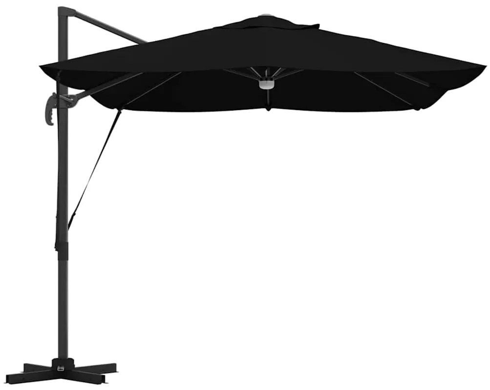 vidaXL Καναδέζικη Ρωμαϊκή Πέργολα Μαύρο 352 x 251 x 265 εκ.