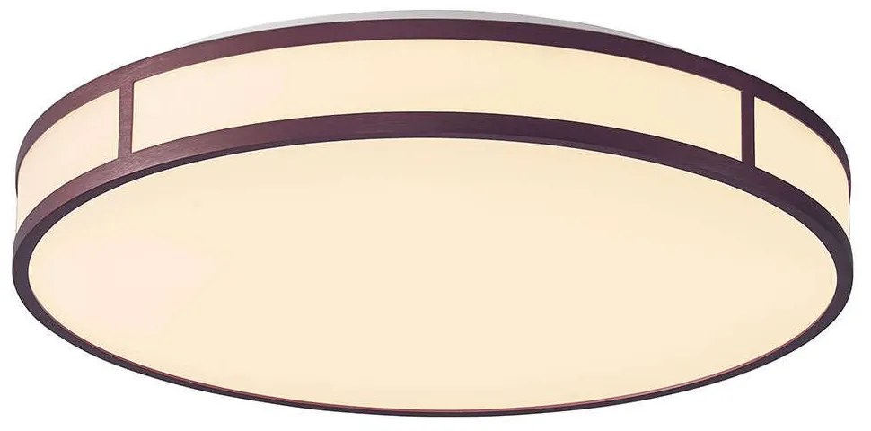 Φωτιστικό Οροφής - Πλαφονιέρα Piedro 4266600 40x10cm Led 3871Lm 40W 3000K White-Coffee Viokef Metal,Acrylic