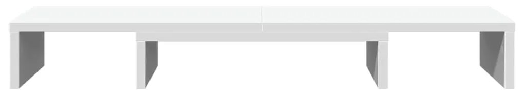 Βάση Οθόνης Ρυθμιζ. Λευκό 80x24x10,5εκ Επεξεργ Ξύλο - Λευκό