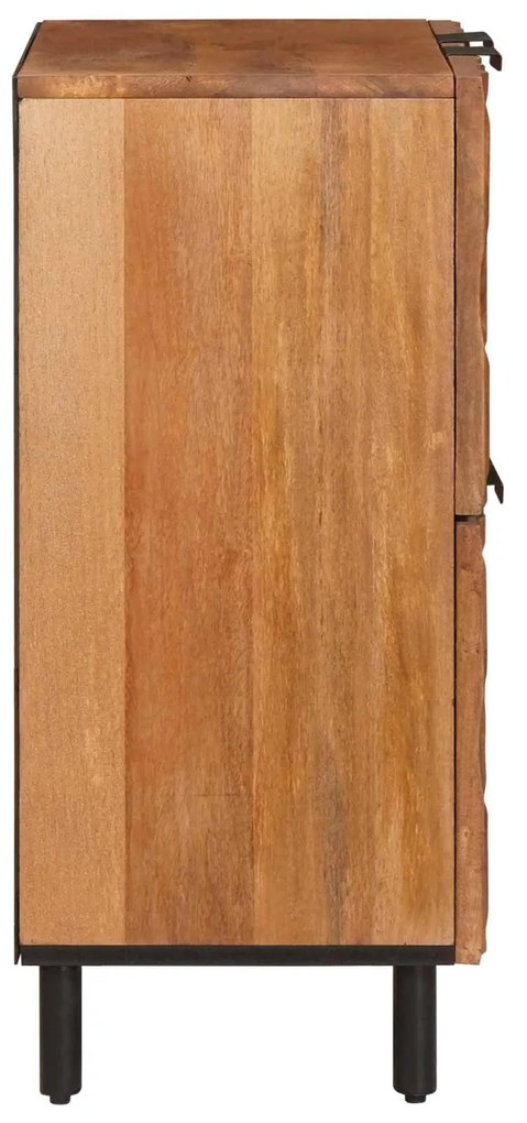 vidaXL Πλαϊνό γραφείο με πόρτα Καφέ Φινίρισμα Ακακίας 60 x 33 x 75 cm