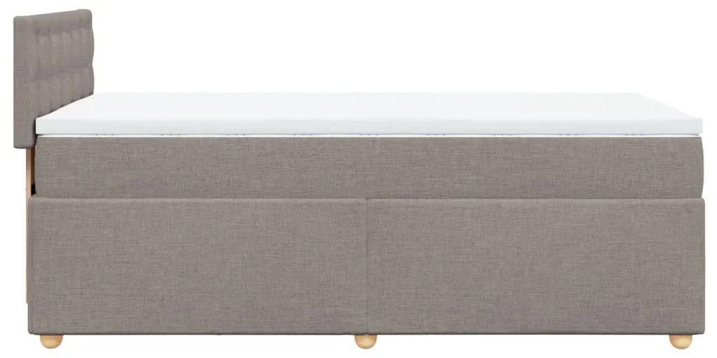 ΚΡΕΒΑΤΙ BOXSPRING ΜΕ ΣΤΡΩΜΑ TAUPE 80X200 ΕΚ. ΥΦΑΣΜΑΤΙΝΟ 3286525