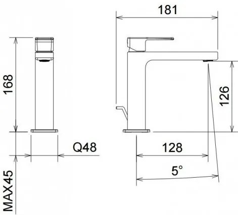 Μπαταρία νιπτήρος LaTorre Profili