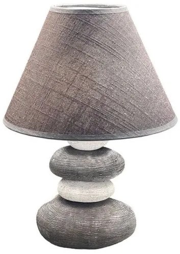 Επιτραπέζιο φωτιστικό Κεραμικό Bella Η33,5 Φ25 Fischer Honsel-850165-Γκρι 850165