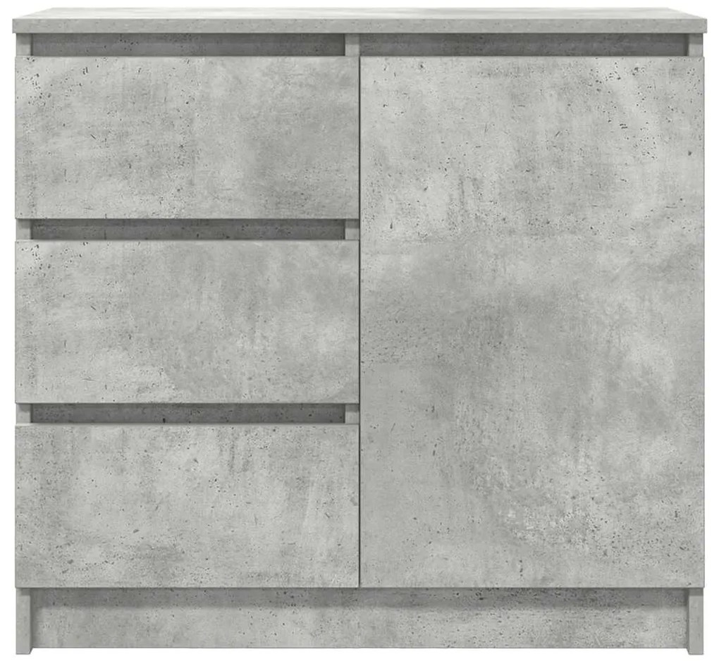 vidaXL Συρταριέρα με Συρτάρια Γκρι Σκυρ. 71x35x65 εκ. από Επεξ. Ξύλο