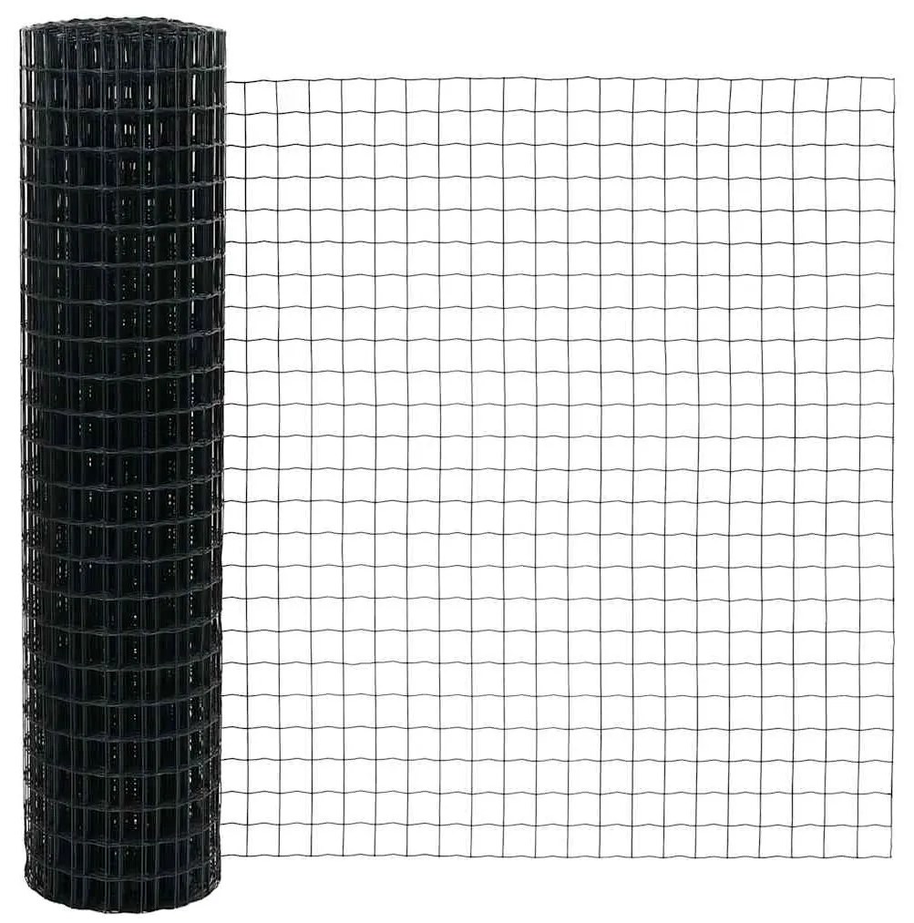 vidaXL Φράχτης με Στήλες. Γκρι 1.2 x 25 m Ατσάλι