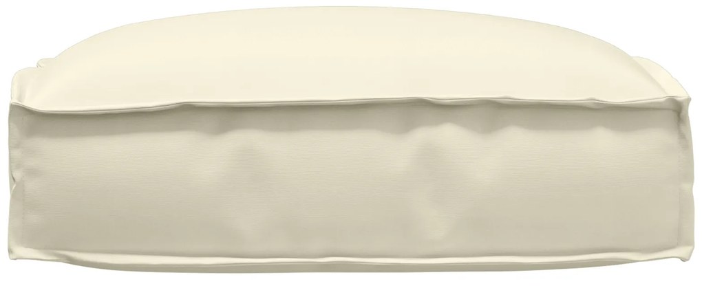 vidaXL Μαξιλαράκι Παλέτας για Παγκάκι Κρεμ 50x50x12 εκ, ύφασμα Oxford
