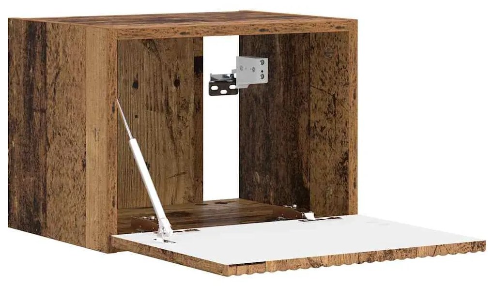 vidaXL Ντουλάπι Τηλεόρασης Τοίχου Επιτοίχιο 2 pcs Καπνιστό Δρύς